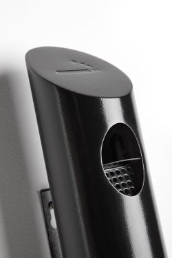 Cinzeiro de parede cilíndrico para exterior