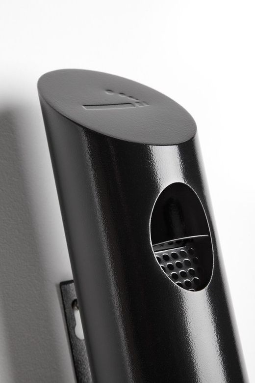 Cinzeiro de parede cilíndrico para exterior