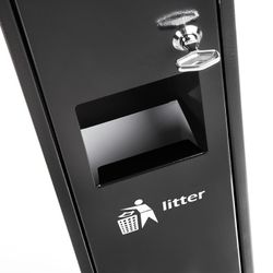 Cenicero papelera de pie de exterior