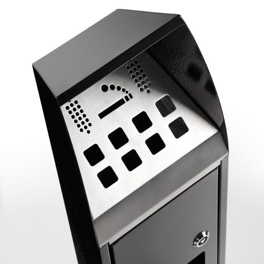 Cenicero papelera de pie de exterior