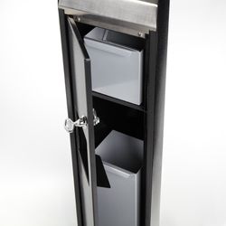 Cenicero papelera de pie de exterior