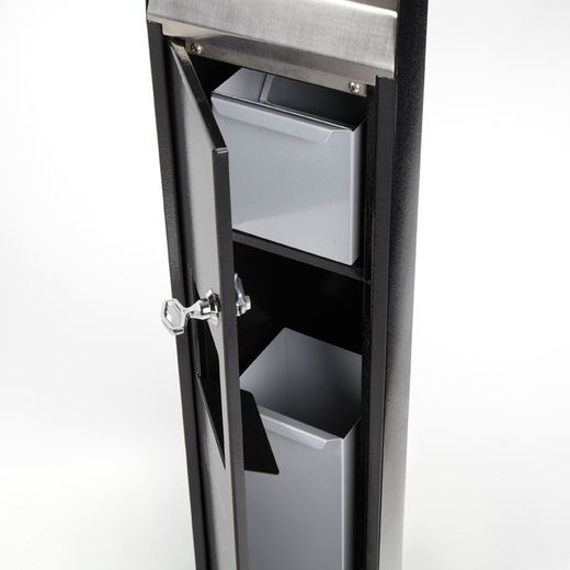 Cenicero papelera de pie de exterior