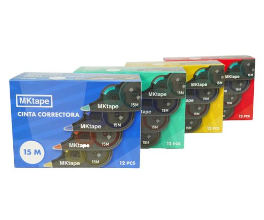 Cinta correctora con aplicación frontal con 15 mts.