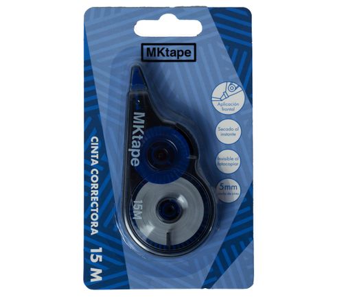 Cinta correctora con aplicación frontal con 15 mts.