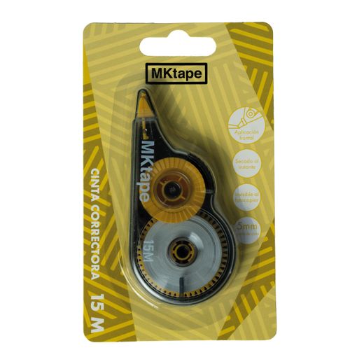 Cinta correctora con aplicación frontal con 15 mts.