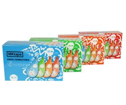 Cinta correctora de aplicación lateral con 12 mts