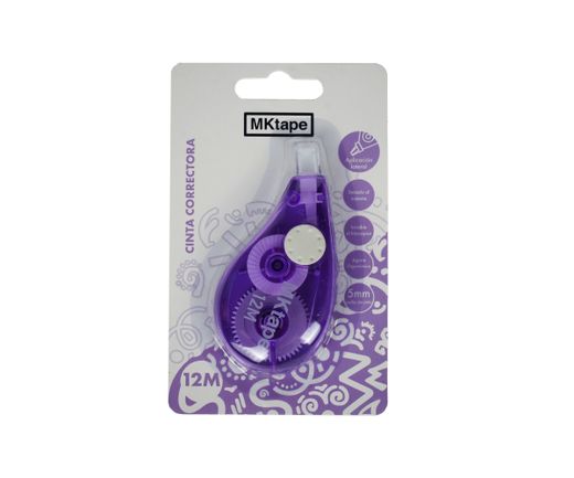 Cinta correctora de aplicación lateral con 12 mts