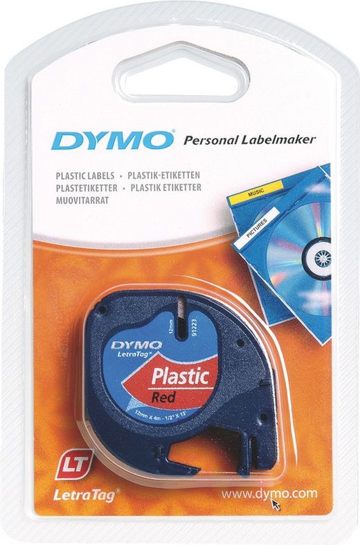 Ruban dymo en plastique pour dymo letratag