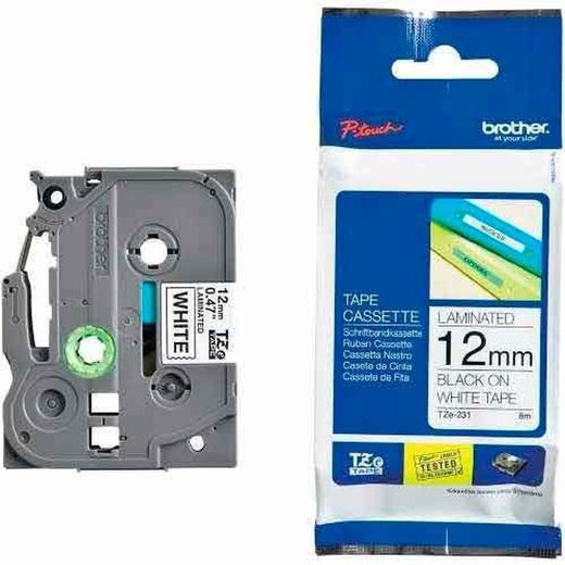 Fita de etiqueta laminada irmão 8 metros x 12mm cores diferentes