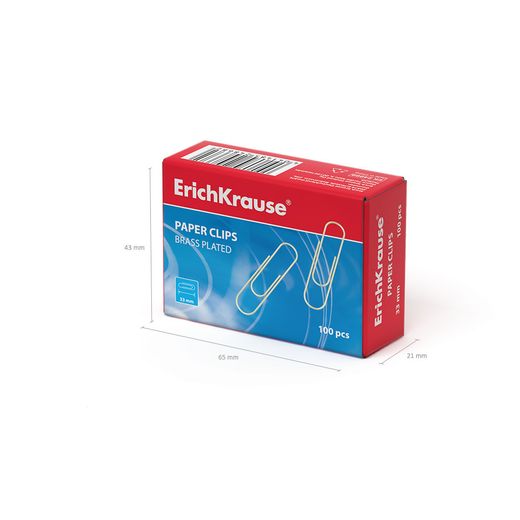 Clips Metálicos Dorados. Caja de 100