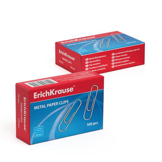 Clips Metálicos Plata. Caja de 100