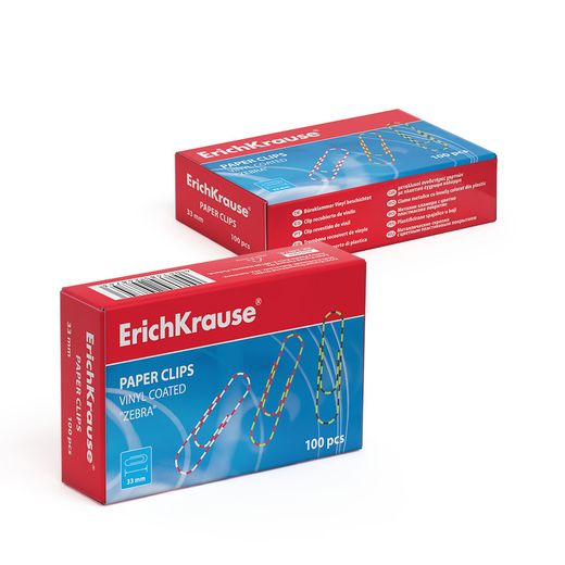 Clips nickelés et colorés appliqués