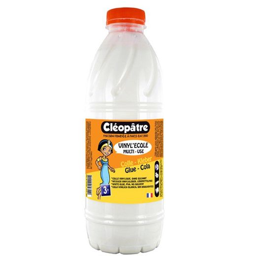 Recipiente de cola de vinil branco Cleópatra 1 Kg