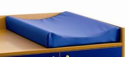 Tapis bleu 70 x 50 cm pour table à langer