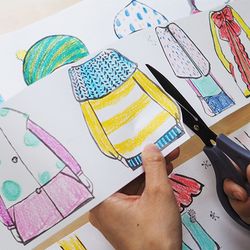 Rouleau à colorier Saisons : Hiver