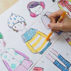 Coloring Roll Estaciones: Verano