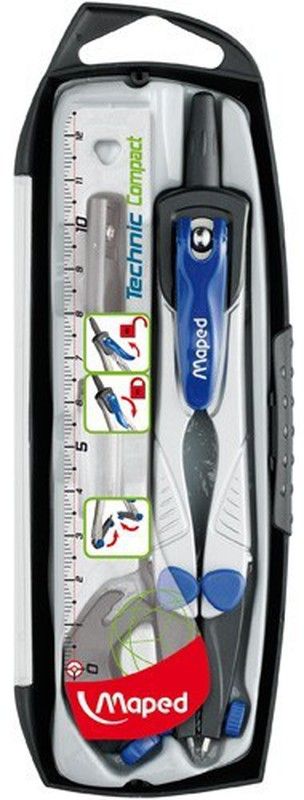 bússola escolar compacta técnica mapeada
