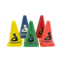 Cone para treino. Impressão abdominal. vários tamanhos e cores