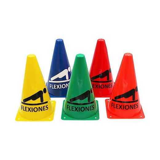 Cone para treino. Impressão de flexões. vários tamanhos e cores