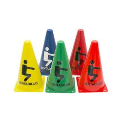 Cone para treino. Estampa de agachamento. vários tamanhos e cores