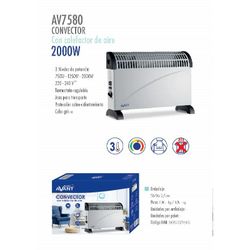Convector calefactor de aire 2000W