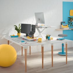 Bureau Leitz Ergo Cozy Riser et plateau coulissant