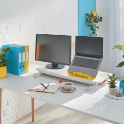 Bureau Leitz Ergo Cozy Riser et plateau coulissant