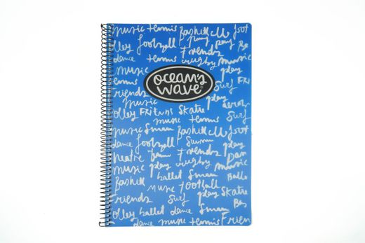 Cuaderno cubiertas de plástico tamaño Din A5 azul oscuro New Neon