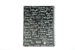Cuaderno cubiertas de plástico tamaño Din A5 en negro de Ocean’s Wave