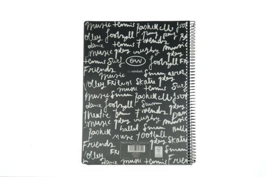 Carnet avec couverture en plastique format Din A5 couleur Ocean's Wave