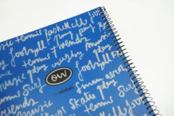 Cuaderno cubiertas de plástico tamaño folio azul oscuro New Neon