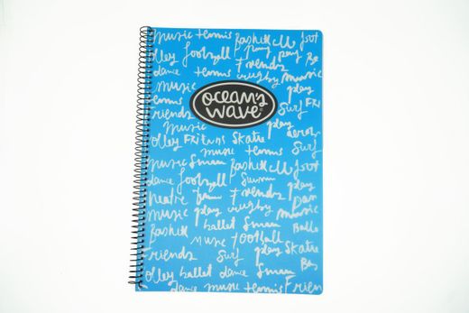 Carnet avec couche plastique format Din A5 New Neon par Ocean’s Wave