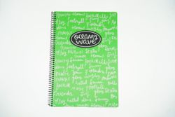 Cuaderno cubiertas plástico tamańo Din A5 New Neon de Ocean’s Wave