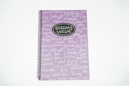 Carnet avec couche plastique Din A5 format New Pastel da Ocean’s Wave