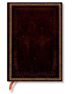 Carnet ancien en cuir - maroquin noir