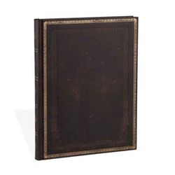 Carnet ancien en cuir - maroquin noir