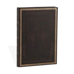 Carnet ancien en cuir - maroquin noir
