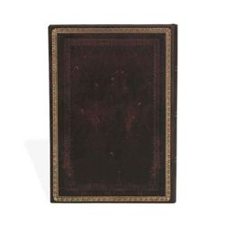 Carnet ancien en cuir - maroquin noir