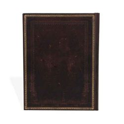 Carnet ancien en cuir - maroquin noir
