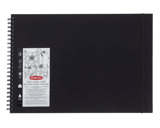 Sketch and Store Derwent carnet de dessin horizontal A3, 56 feuilles 165 g
