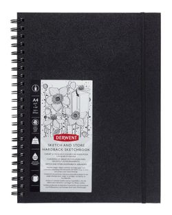Cuaderno de dibujo Sketch and Store Derwent A4, 56 hojas 165 grs