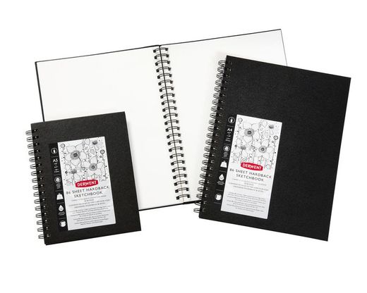 Cahier de dessin Derwent Big Book A4, 86 feuilles 110 g