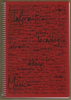 Cahier à spirale avec couverture en plastique, 80 feuilles