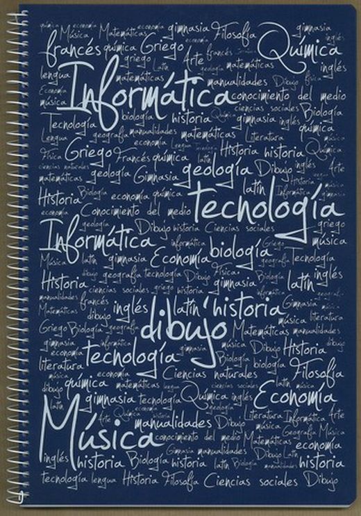 Cahier à spirale avec couverture en plastique, 80 feuilles