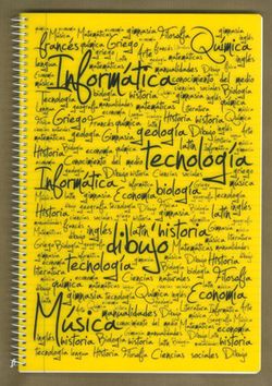 Cahier à spirale avec couverture en plastique, 80 feuilles