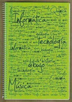 Cahier à spirale avec couverture en plastique, 80 feuilles