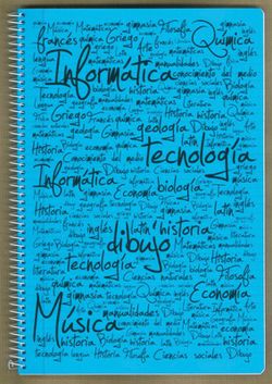 Cahier à spirale avec couverture en plastique, 80 feuilles