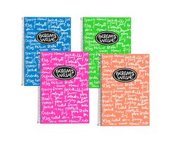 Cuaderno Ocean Wave's New neón tapa plástico