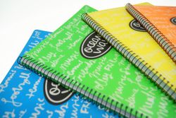 Cuaderno Ocean Wave's New neón tapa plástico