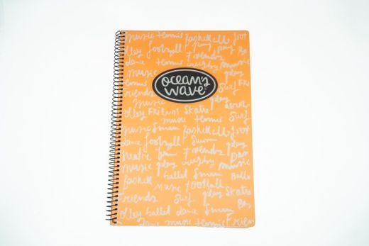 Nouvelle couche de plastique néon pour carnet Ocean Wave